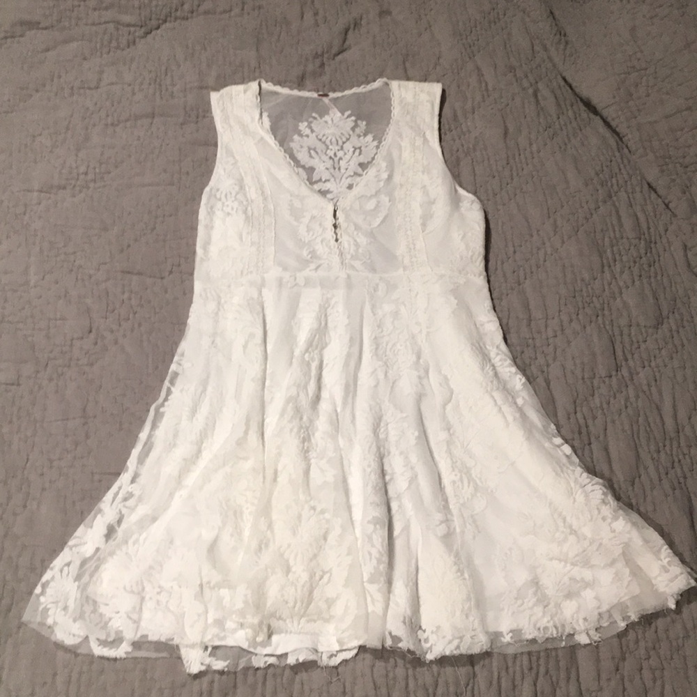 White Lace Free People Dress